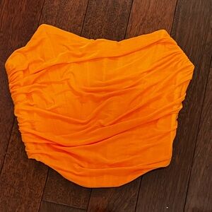 Vibrant Orange Women's Crop Top